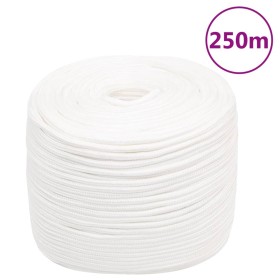 Cuerda de barco polipropileno blanco intenso 8 mm 250 m de , Sogas y cuerdas metálicas - Ref: Foro24-152557, Precio: 63,53 €,...