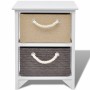 Mesita de noche de madera de vidaXL, Mesitas de noche - Ref: Foro24-242888, Precio: 51,73 €, Descuento: %
