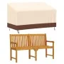 Cubierta de banco de 3 plazas Oxford 600D beige 159x84x56/81 cm de , Fundas para muebles de jardín - Ref: Foro24-359665, Prec...