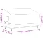 Cubierta de banco de 3 plazas Oxford 600D beige 159x84x56/81 cm de , Fundas para muebles de jardín - Ref: Foro24-359665, Prec...