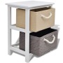 Mesita de noche de madera de vidaXL, Mesitas de noche - Ref: Foro24-242888, Precio: 51,73 €, Descuento: %