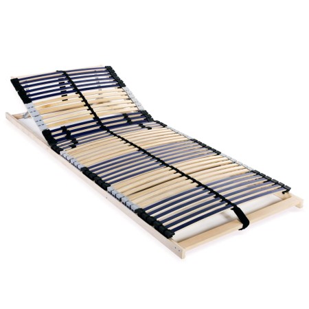 Somier de láminas con 42 listones 7 regiones 90x200 cm de vidaXL, Camas y somieres - Ref: Foro24-246469, Precio: 112,76 €, De...