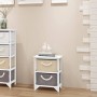 Mesita de noche de madera de vidaXL, Mesitas de noche - Ref: Foro24-242888, Precio: 51,73 €, Descuento: %