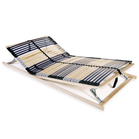 Somier de láminas con 42 listones 7 regiones 100x200 cm de vidaXL, Camas y somieres - Ref: Foro24-246476, Precio: 146,34 €, D...