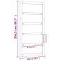 Puerta de granero madera maciza pino negra 100x1,8x204,5 cm de , Puertas - Ref: Foro24-824627, Precio: 151,73 €, Descuento: %