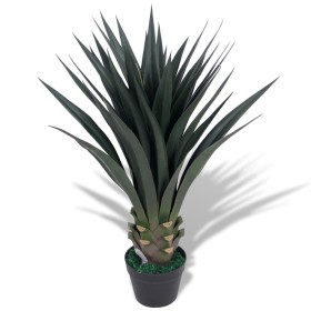 Planta de yuca artificial con macetero 85 cm verde de vidaXL, Flora artificial - Ref: Foro24-244429, Precio: 74,17 €, Descuen...