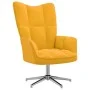 Sillón de relax de terciopelo amarillo mostaza de , Sillones - Ref: Foro24-328124, Precio: 139,38 €, Descuento: %