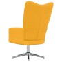 Sillón de relax de terciopelo amarillo mostaza de , Sillones - Ref: Foro24-328124, Precio: 142,08 €, Descuento: %