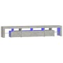 Mueble de TV con luces LED gris hormigón 230x36,5x40 cm de , Muebles TV - Ref: Foro24-3152789, Precio: 141,59 €, Descuento: %