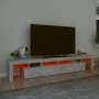 Mueble de TV con luces LED gris hormigón 230x36,5x40 cm de , Muebles TV - Ref: Foro24-3152789, Precio: 152,25 €, Descuento: %