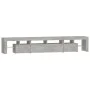 Mueble de TV con luces LED gris hormigón 230x36,5x40 cm de , Muebles TV - Ref: Foro24-3152789, Precio: 152,25 €, Descuento: %