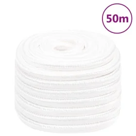 Intense white polypropylene boat rope 20 mm 50 m by , Ropes and metal cords - Ref: Foro24-152580, Price: 67,06 €, Discount: %