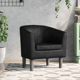 Sillón cuero sintético negro de , Sillones - Ref: Foro24-356485, Precio: 213,96 €, Descuento: %