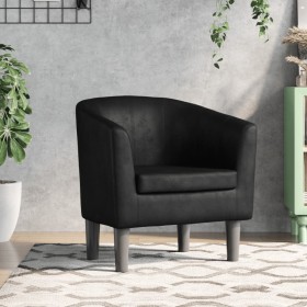 Sillón cuero sintético negro de , Sillones - Ref: Foro24-356485, Precio: 193,13 €, Descuento: %