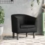 Sillón cuero sintético negro de , Sillones - Ref: Foro24-356485, Precio: 213,96 €, Descuento: %