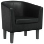 Sillón cuero sintético negro de , Sillones - Ref: Foro24-356485, Precio: 193,13 €, Descuento: %