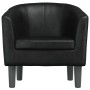 Sillón cuero sintético negro de , Sillones - Ref: Foro24-356485, Precio: 193,13 €, Descuento: %