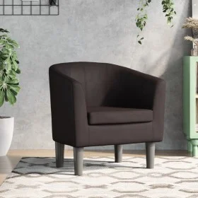 Brown synthetic leather armchair by , Armchairs - Ref: Foro24-356487, Price: 174,35 €, Discount: %