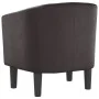 Sillón cuero sintético marrón de , Sillones - Ref: Foro24-356487, Precio: 174,35 €, Descuento: %