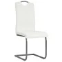 Sillas de comedor voladizas 4 unidades de tela blanca de vidaXL, Sillas de comedor - Ref: Foro24-246196, Precio: 238,62 €, De...