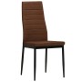 Sillas de comedor 4 unidades tela marrón de vidaXL, Sillas de comedor - Ref: Foro24-246184, Precio: 172,40 €, Descuento: %