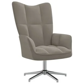 Light Gray Velvet Relaxation Armchair by , Armchairs - Ref: Foro24-328117, Price: 146,95 €, Discount: %