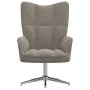 Sillón de relax de terciopelo gris claro de , Sillones - Ref: Foro24-328117, Precio: 146,95 €, Descuento: %