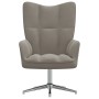 Sillón de relax de terciopelo gris claro de , Sillones - Ref: Foro24-328117, Precio: 149,68 €, Descuento: %