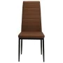 Sillas de comedor 4 unidades tela marrón de vidaXL, Sillas de comedor - Ref: Foro24-246184, Precio: 168,59 €, Descuento: %