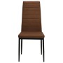 Sillas de comedor 4 unidades tela marrón de vidaXL, Sillas de comedor - Ref: Foro24-246184, Precio: 172,40 €, Descuento: %