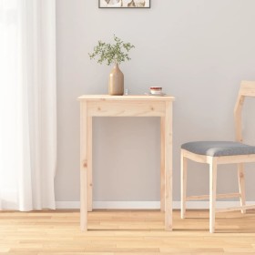 Mesa de comedor madera maciza de pino 55x55x75 cm de , Mesas de cocina y de comedor - Ref: Foro24-814254, Precio: 69,25 €, De...