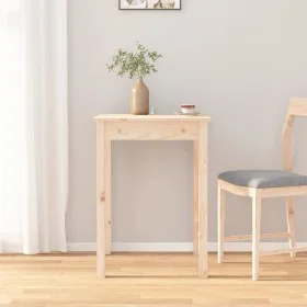 Mesa de comedor madera maciza de pino 55x55x75 cm de , Mesas de cocina y de comedor - Ref: Foro24-814254, Precio: 67,09 €, De...