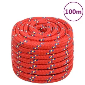 Cuerda de barco polipropileno rojo 20 mm 100 m de , Sogas y cuerdas metálicas - Ref: Foro24-152422, Precio: 115,24 €, Descuen...