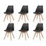 Esszimmerstühle 6 Einheiten aus schwarzem Kunststoff von vidaXL, Essstühle - Ref: Foro24-274852, Preis: 309,58 €, Rabatt: %