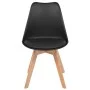 Esszimmerstühle 6 Einheiten aus schwarzem Kunststoff von vidaXL, Essstühle - Ref: Foro24-274852, Preis: 309,58 €, Rabatt: %