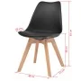 Esszimmerstühle 6 Einheiten aus schwarzem Kunststoff von vidaXL, Essstühle - Ref: Foro24-274852, Preis: 309,58 €, Rabatt: %
