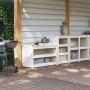 Muebles de cocina de exterior 2 pzas madera maciza pino blanco de , Armarios de cocina - Ref: Foro24-3196131, Precio: 292,00 ...