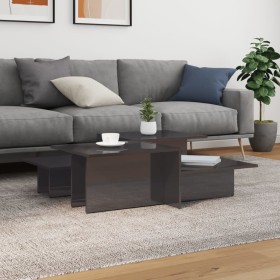 Mesas de centro 2 uds madera de ingeniería gris brillante de , Mesas de centro - Ref: Foro24-3216157, Precio: 83,94 €, Descue...