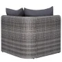 Set de sofás de jardín 8 piezas y cojines ratán sintético gris de vidaXL, Conjuntos de jardín - Ref: Foro24-44157, Precio: 76...