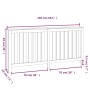 Cubierta de radiador madera maciza de pino 169x19x84 cm de , Accesorios para radiadores de calefacción - Ref: Foro24-822581, ...