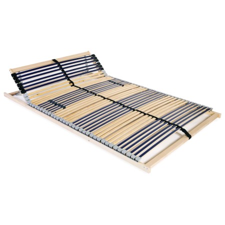 Somier de láminas con 42 listones 7 regiones 100x200 cm de vidaXL, Camas y somieres - Ref: Foro24-246470, Precio: 120,53 €, D...