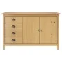 vidaxL Aparador Hill madera maciza pino marrón miel 130x40x80 cm de , Aparadores - Ref: Foro24-288931, Precio: 194,25 €, Desc...