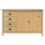 vidaxL Aparador Hill madera maciza pino marrón miel 130x40x80 cm de , Aparadores - Ref: Foro24-288931, Precio: 205,35 €, Desc...