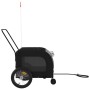 Remolque bicicleta para mascotas hierro tela Oxford negro gris de , Cochecitos para mascotas - Ref: Foro24-93853, Precio: 93,...