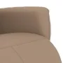 Sillón reclinable con reposapiés cuero sintético capuchino de , Sillones - Ref: Foro24-356588, Precio: 226,14 €, Descuento: %