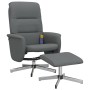 Sillón reclinable de masaje con reposapiés tela gris oscuro de , Sillones - Ref: Foro24-356583, Precio: 174,17 €, Descuento: %