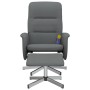 Sillón reclinable de masaje con reposapiés tela gris oscuro de , Sillones - Ref: Foro24-356583, Precio: 174,17 €, Descuento: %