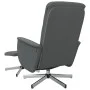Sillón reclinable de masaje con reposapiés tela gris oscuro de , Sillones - Ref: Foro24-356583, Precio: 141,55 €, Descuento: %