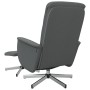Sillón reclinable de masaje con reposapiés tela gris oscuro de , Sillones - Ref: Foro24-356583, Precio: 174,17 €, Descuento: %