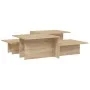 2 oak Sonoma plywood coffee tables by , Coffee table - Ref: Foro24-3216152, Price: 68,33 €, Discount: %